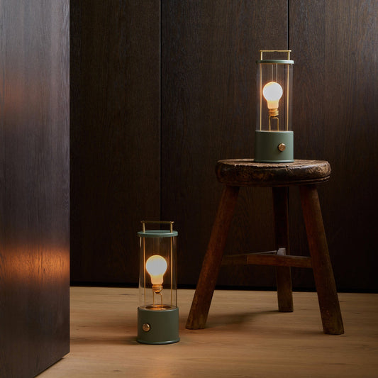 The Muse 1.0 Portable Lamp in Pleasure Garden Green (Set of 2)