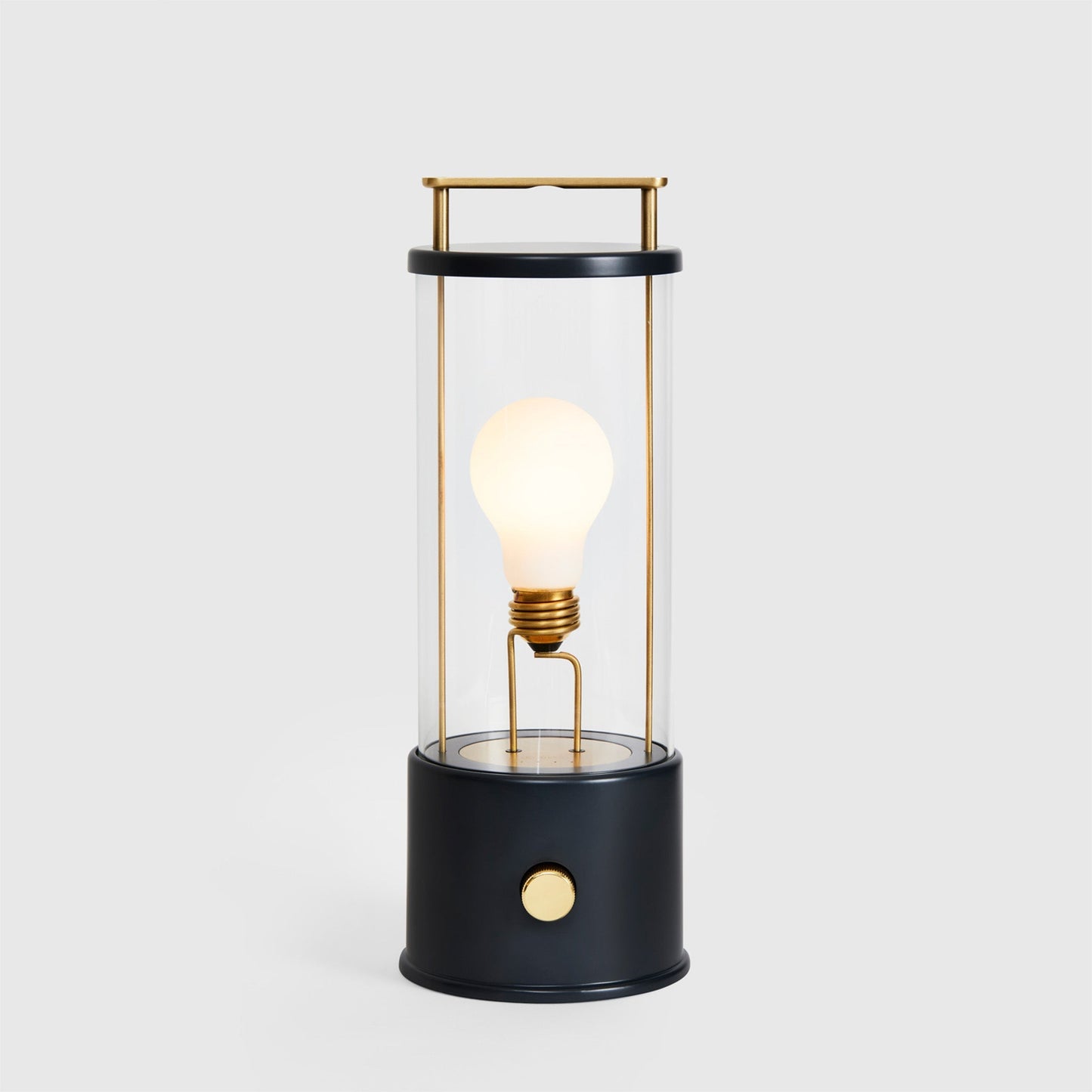 Portable Table Lamp in Hackles Black