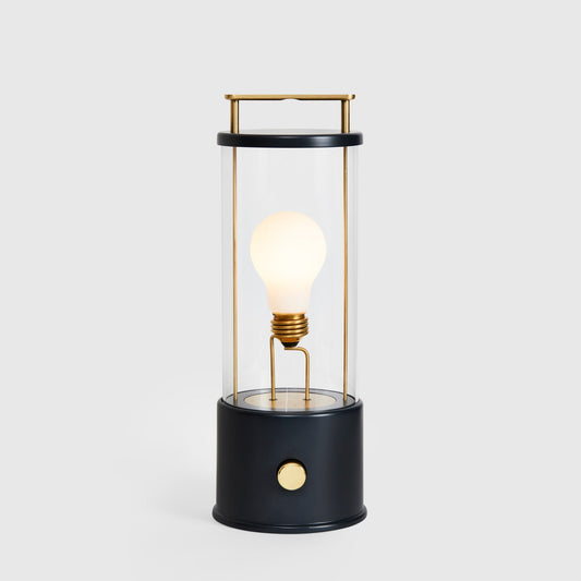 Portable Table Lamp in Hackles Black