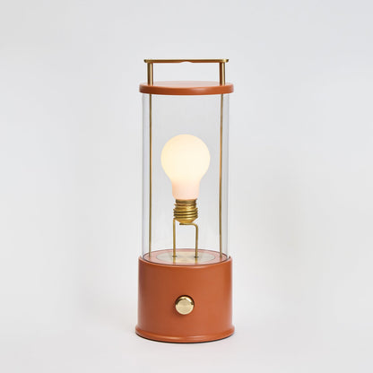 Portable Cordless LED Lantern Warm Claycourt Orange