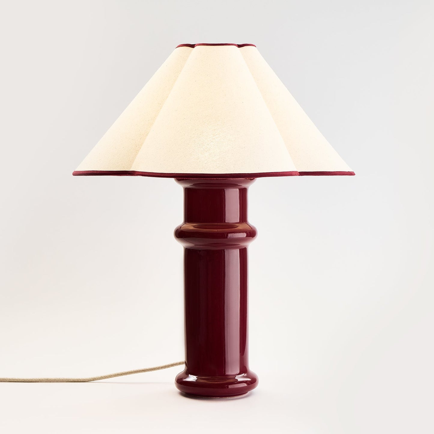 MinoLume Table Lamp in Port Red