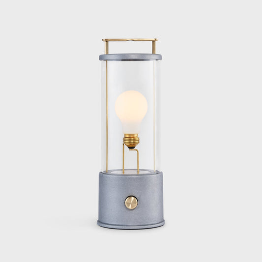MinoLume Portable LED Lantern, IP65 Water-Resistant, Dim-to-Warm, Shatter-Resistant Acrylic, 30Hr Battery (Raw Aluminium)