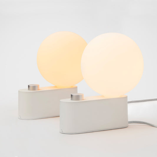 Multi-Use Table & Wall Lamp in Chalk Set of 2