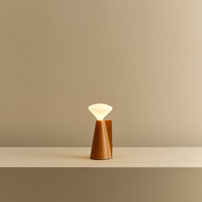 MinoLume Portable Lamp in Claycourt Orange