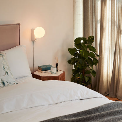 Multi-Use Table & Wall Lamp in Chalk Set of 2