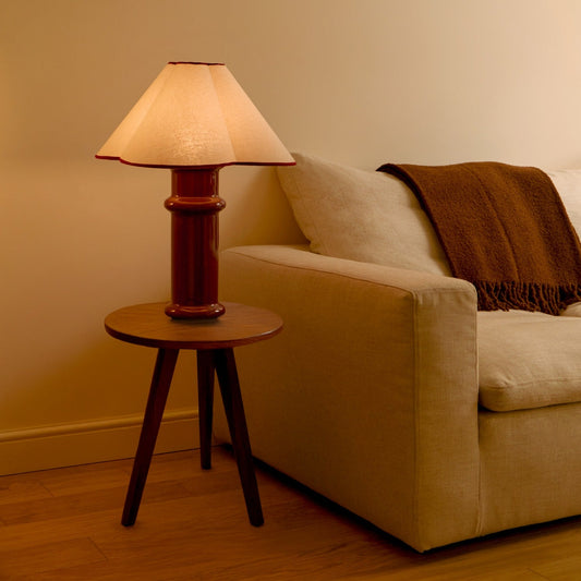 MinoLume Table Lamp in Port Red