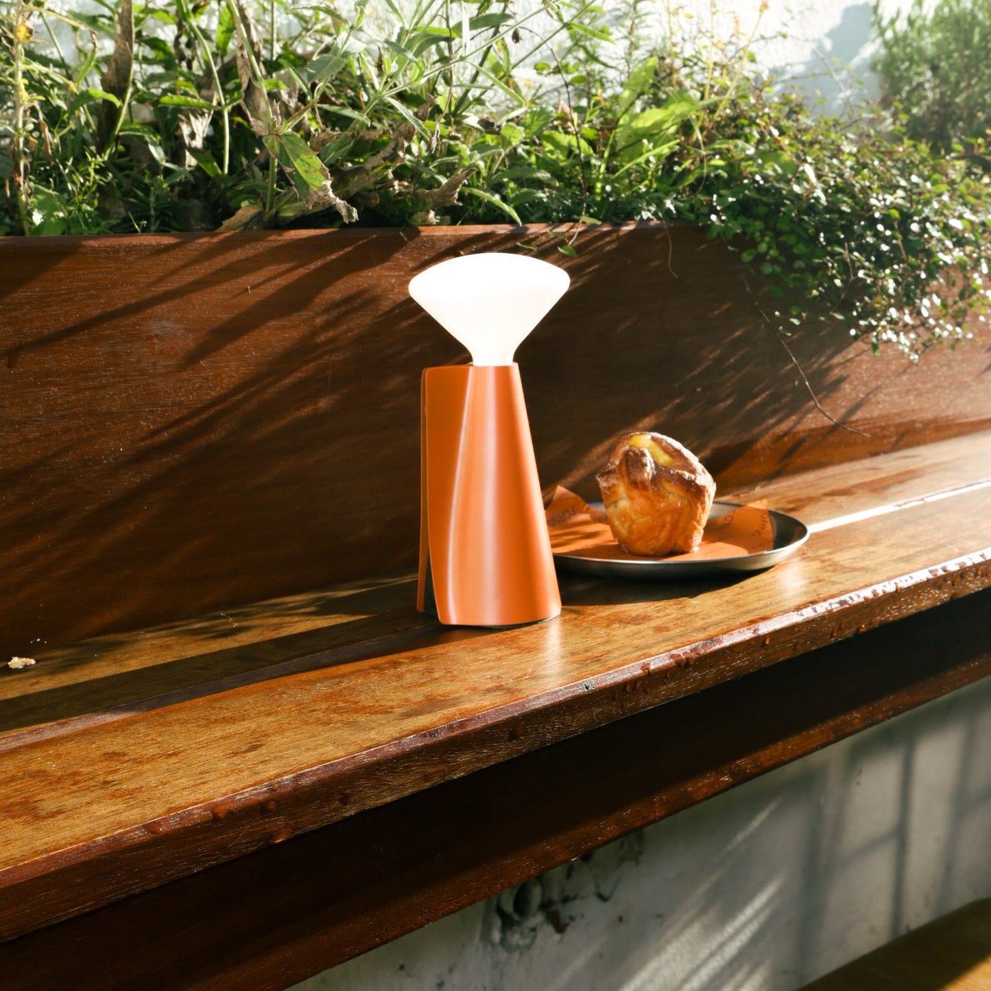 MinoLume Portable Lamp in Claycourt Orange