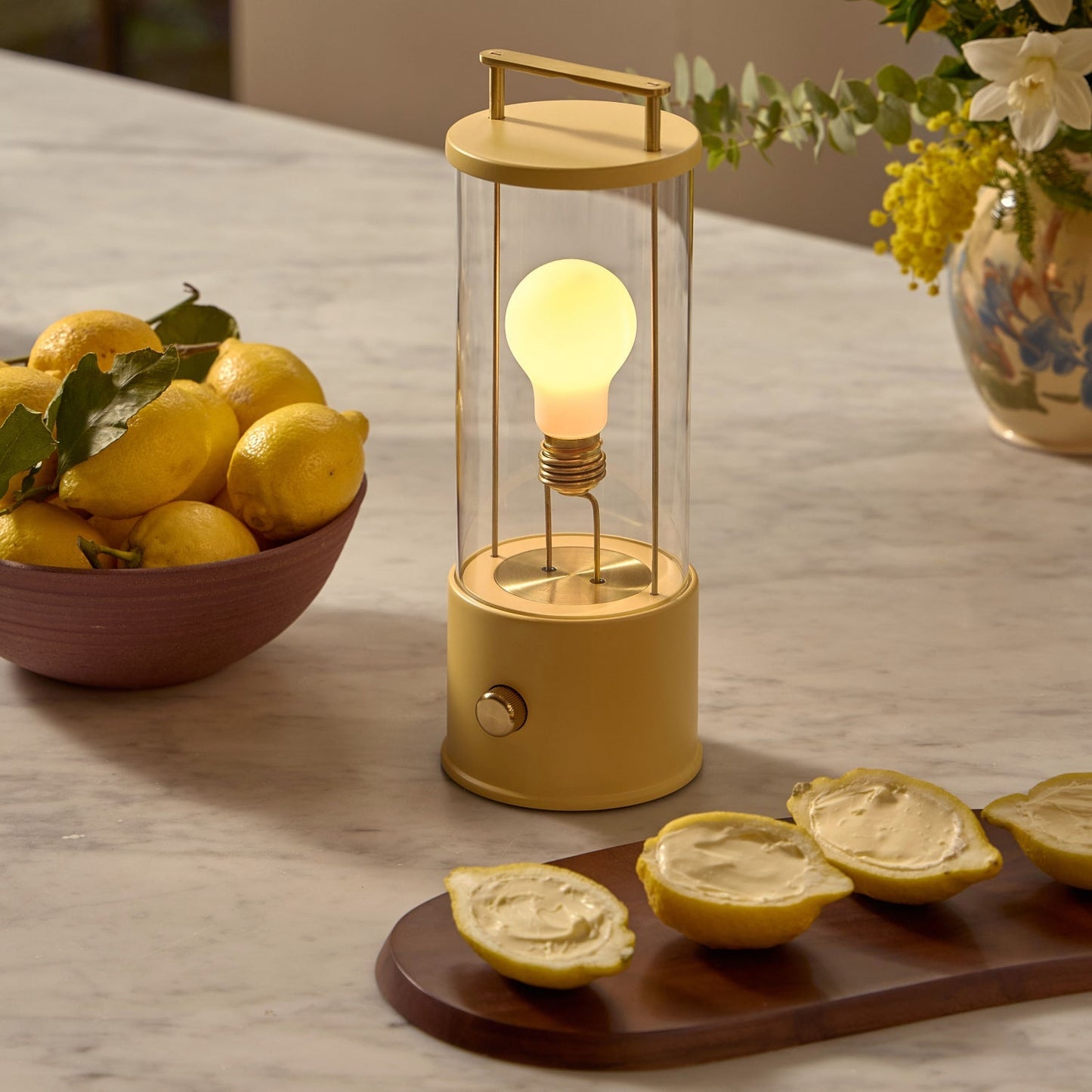 MinoLume Portable Table Lamp in Posset Yellow