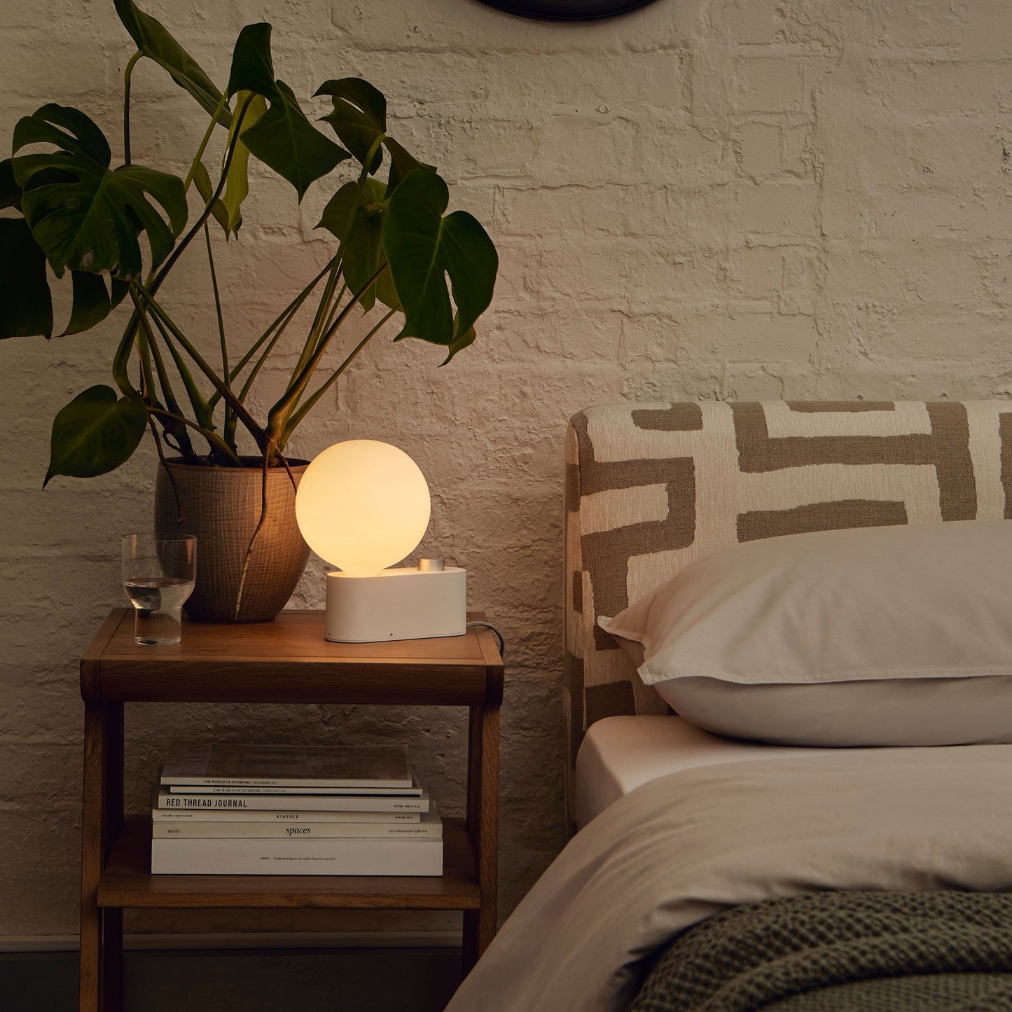 Multi-Use Table & Wall Lamp in Chalk Set of 2