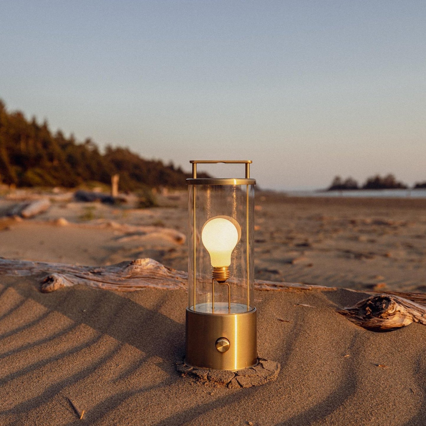 The Muse 2.0 Portable Lamp in Solid Brass