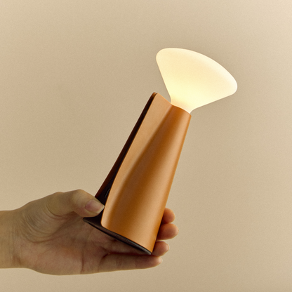 MinoLume Portable Lamp in Claycourt Orange