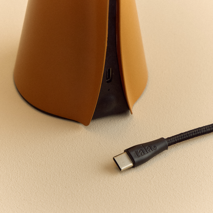 MinoLume Portable Lamp in Claycourt Orange
