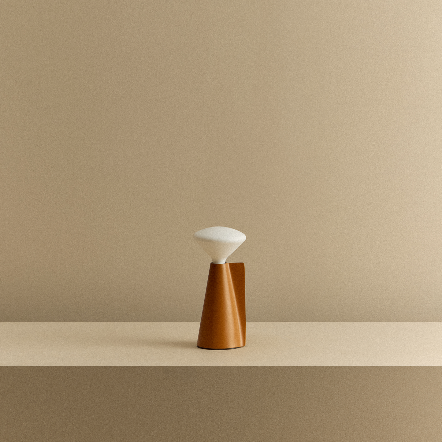 MinoLume Portable Lamp in Claycourt Orange