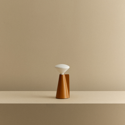MinoLume Portable Lamp in Claycourt Orange