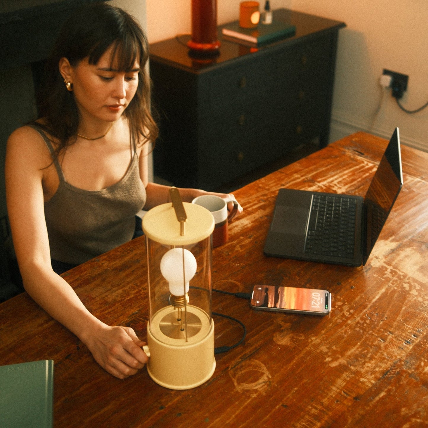 The Muse 2.0 Portable Table Lamp Selvedge Blue