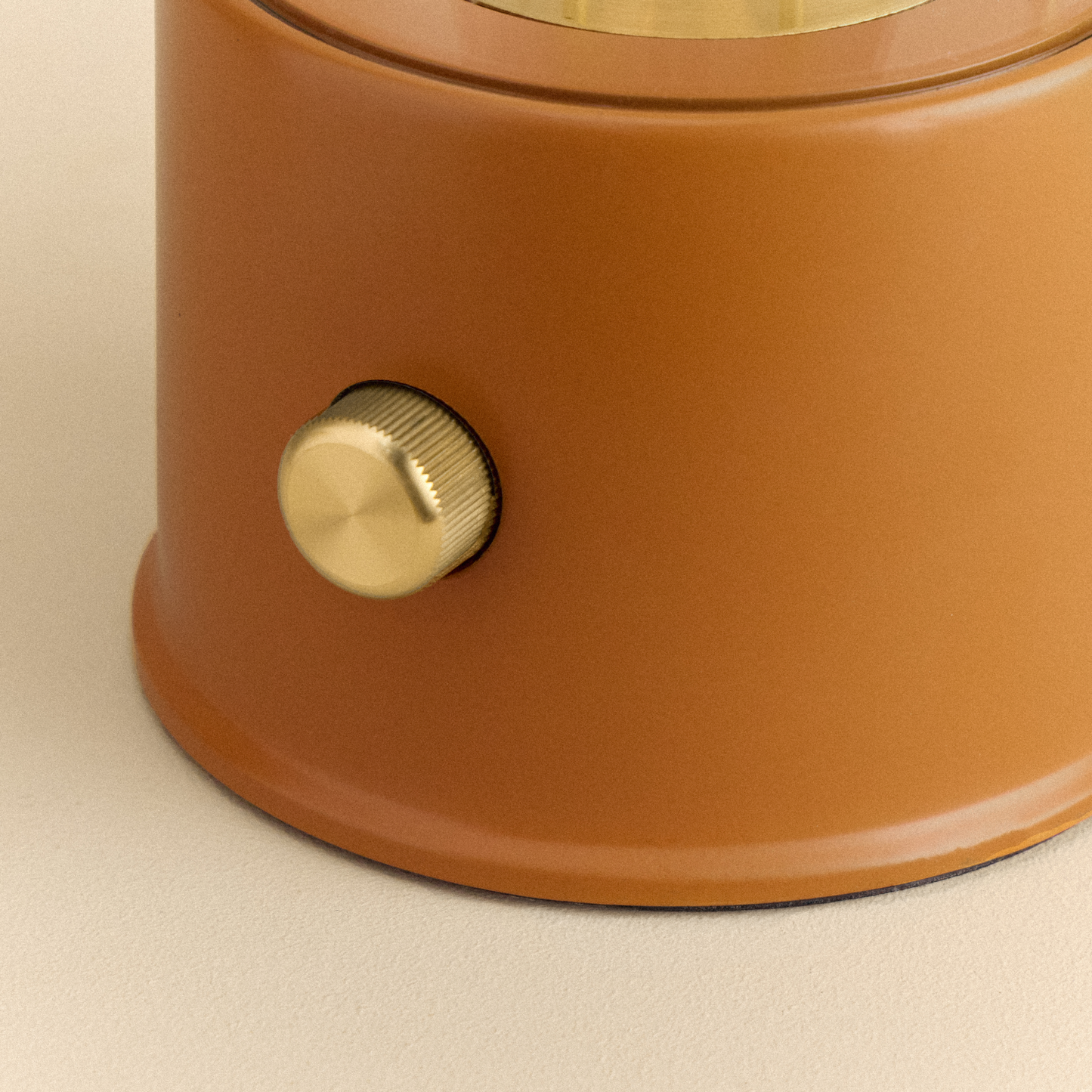 Portable Cordless LED Lantern Warm Claycourt Orange