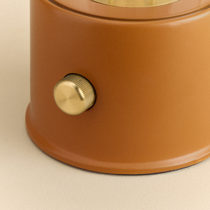Portable Cordless LED Lantern Warm Claycourt Orange