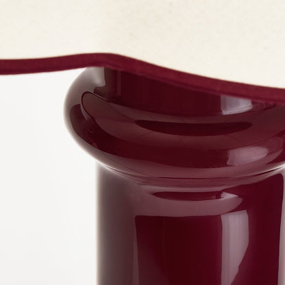 MinoLume Table Lamp in Port Red